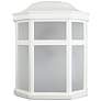 1_Sedona Wide 4000K LED White Composite Outdoor Wall Light Frosted Lens