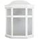 Sedona Wide 4000K LED White Composite Outdoor Wall Light Frosted Lens