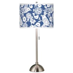Seedling by thomaspaul 28&quot; Aviary Shade with Brushed Nickel Table Lamp