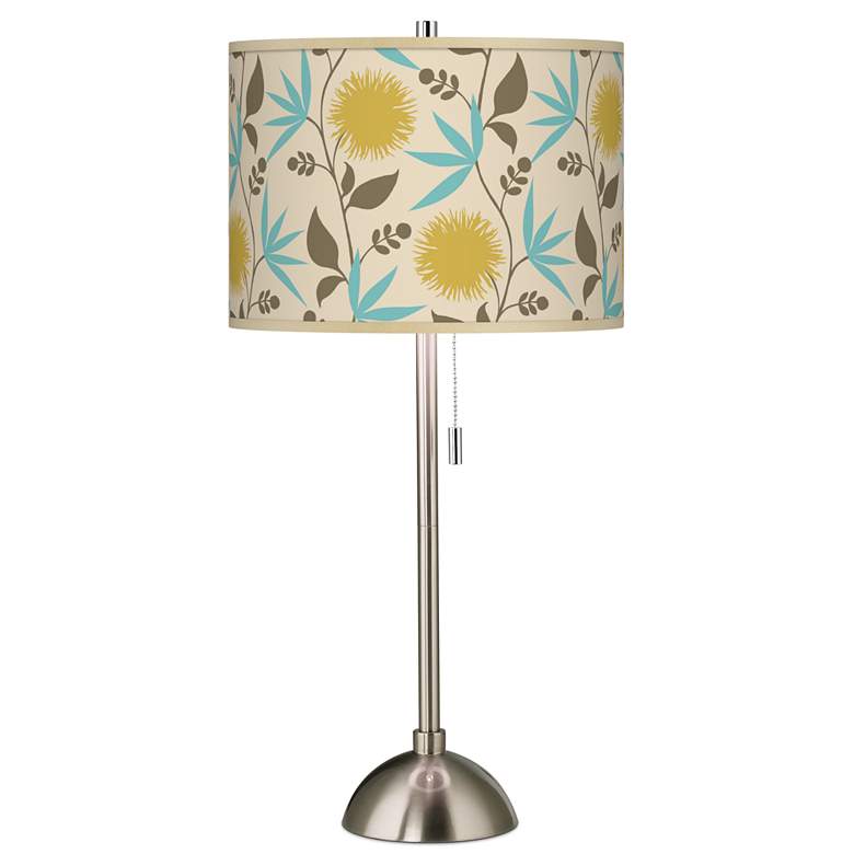 Image 2 Seedling by thomaspaul 28 inch Dahlia Shade with Brushed Nickel Table Lamp