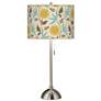 Seedling by thomaspaul 28" Dahlia Shade with Brushed Nickel Table Lamp