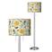 Seedling by thomaspaul 63" High Dahlia Shade Nickel Garth Floor Lamp