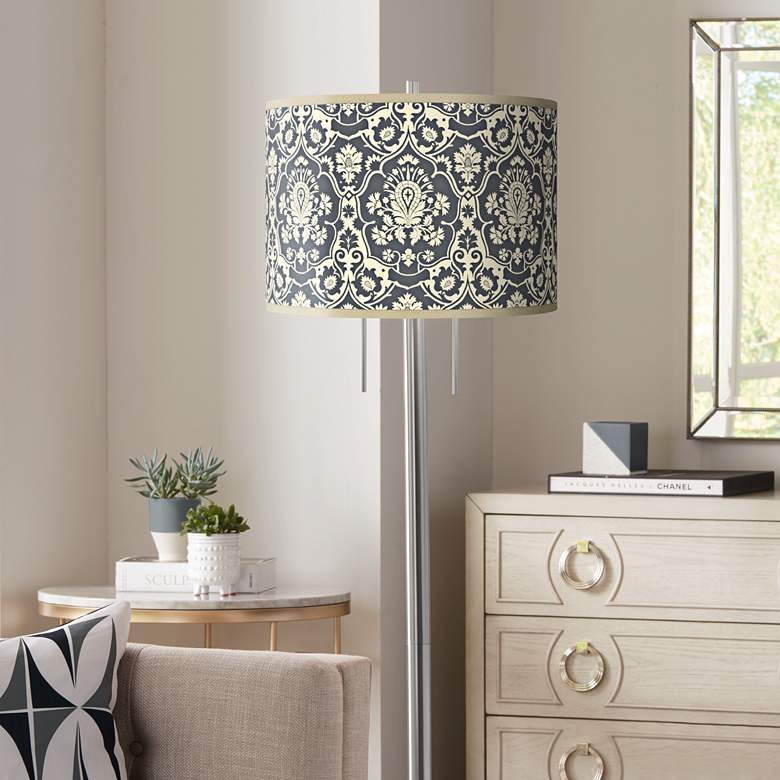 Image 1 Seedling by thomaspaul Damask Brushed Nickel Floor Lamp