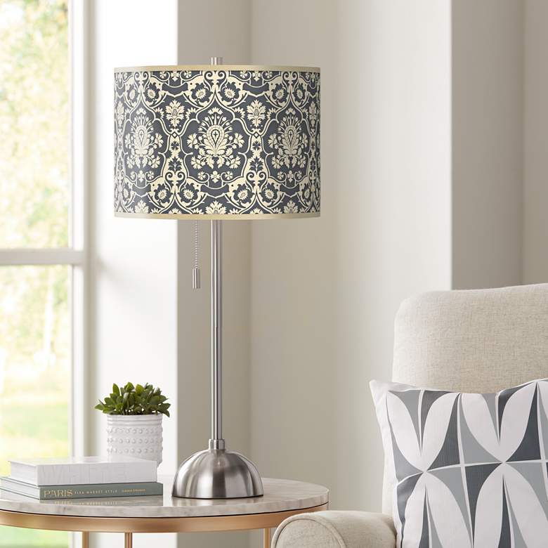 Image 1 Seedling by thomaspaul Damask Brushed Nickel Table Lamp