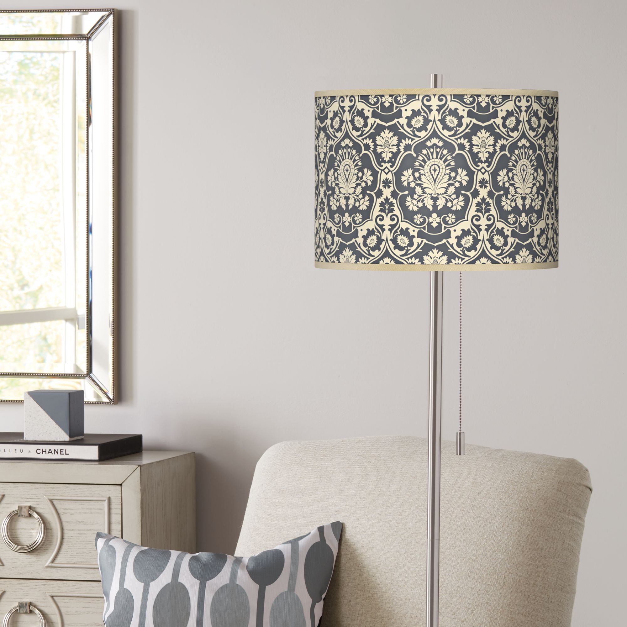 damask floor lamp