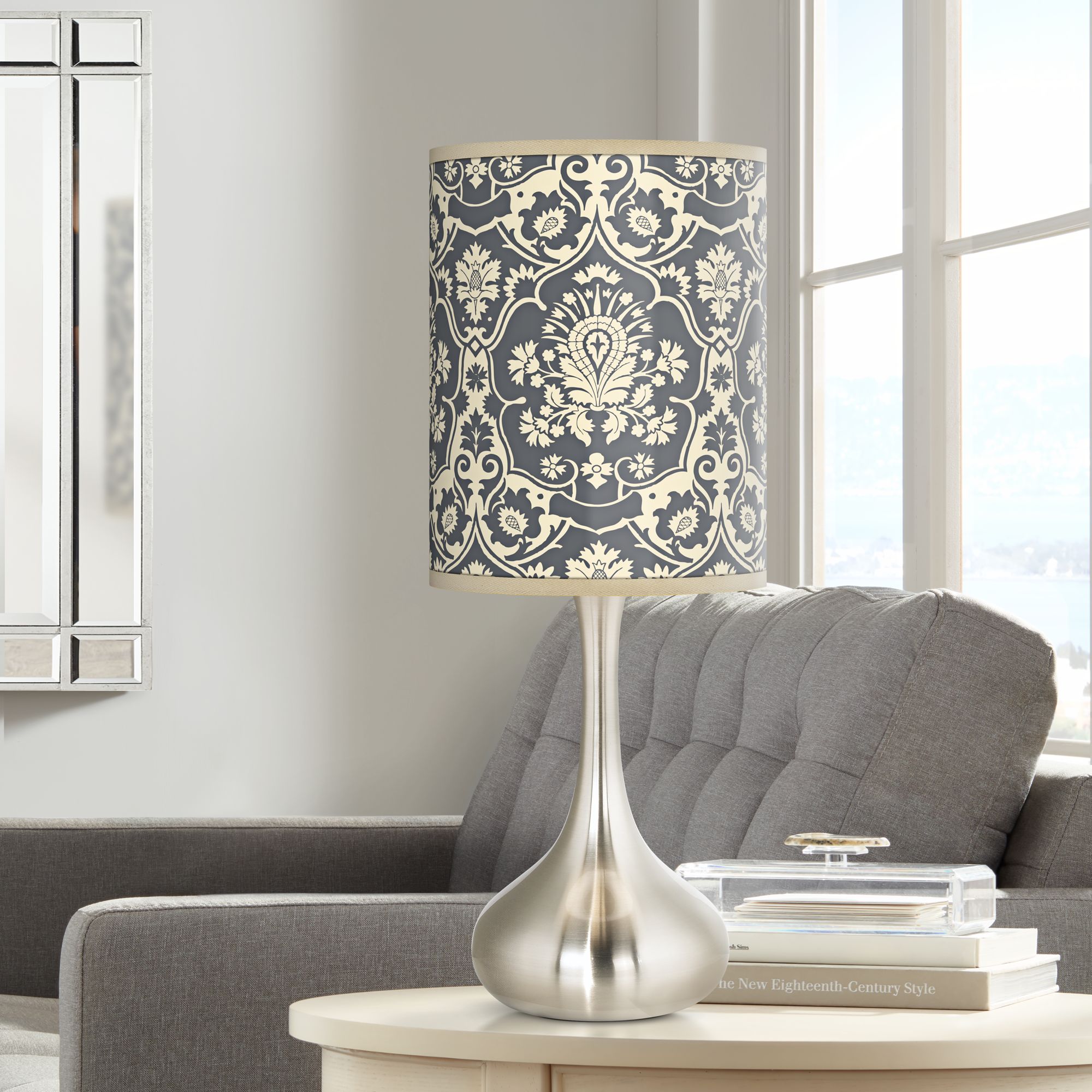 grey droplet lampshade