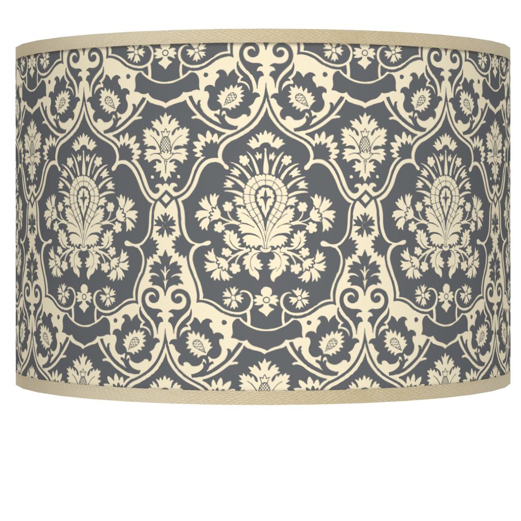 grey damask lamp shade