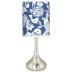 Seedling by thomaspaul Droplet 23 1/2" Blue Aviary Shade Table Lamp