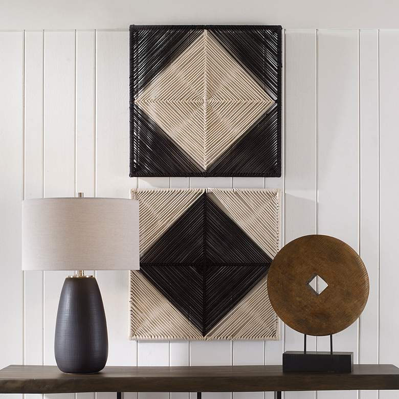 Image 1 Seeing Double 24" Square Wall Decor Set of 2