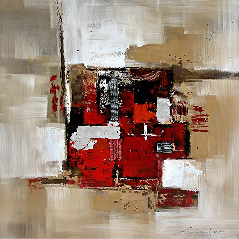 Image 1 Seeing Red 31 inch Square Canvas Wall Art