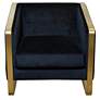 2_Seeley Chair Black Velvet - Hardwood Frame - Brushed Gold Metal Legs more views