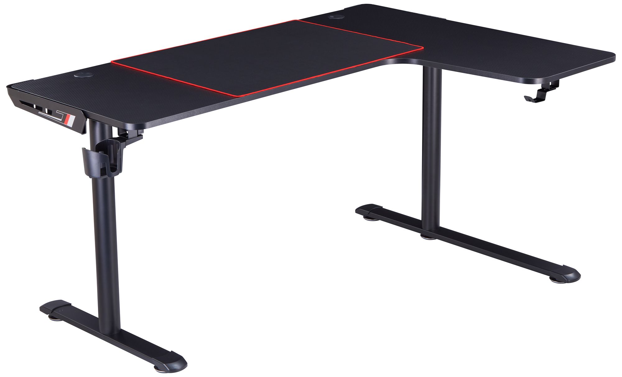 Black metal deals gaming desk