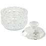 Seely 5 1/2" Round Clear Glass Jewelry Box with Lid