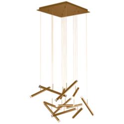 Seesaw 31.5 inch Brushed Champagne Chandelier