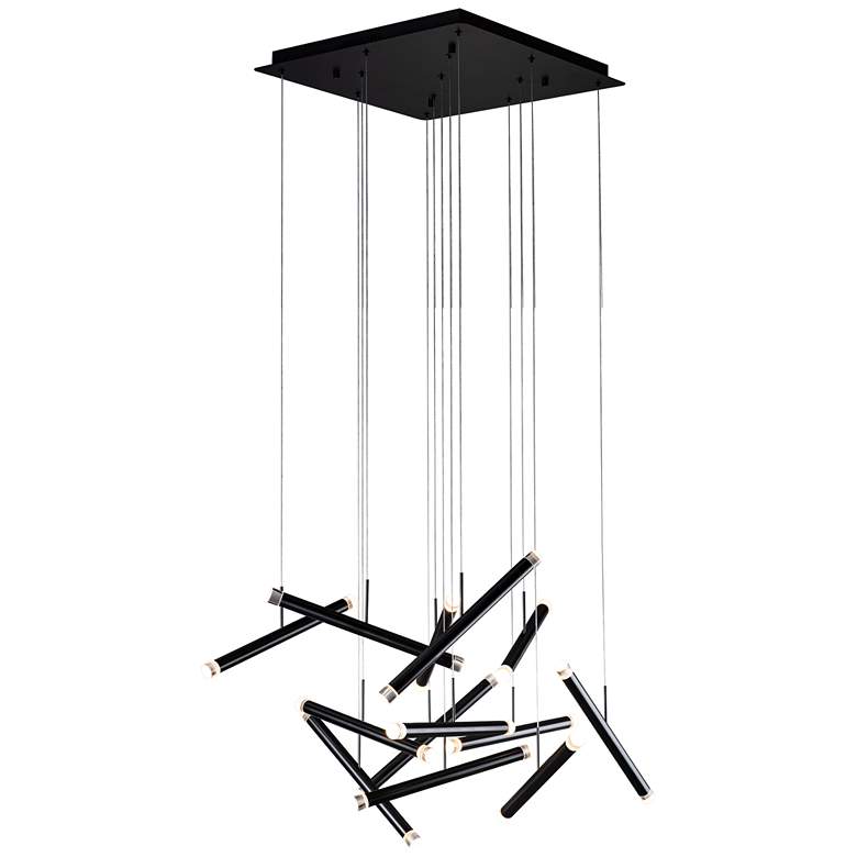 Image 1 Seesaw 31.5 inch Satin Dark Gray Chandelier