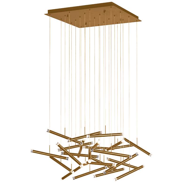 Image 1 Seesaw 41.3 inch Brushed Champagne Chandelier