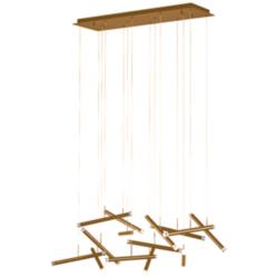Seesaw 51.2&quot; Brushed Champagne Chandelier