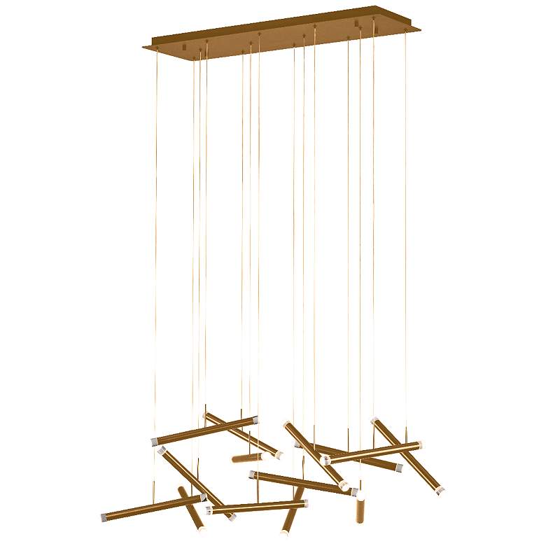 Image 1 Seesaw 51.2 inch Brushed Champagne Chandelier