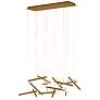 Seesaw 51.2" Brushed Champagne Chandelier