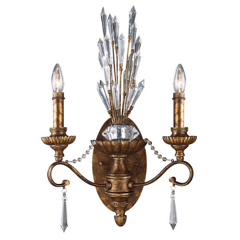 Image 1 Segovia Collection Spanish Bronze 22 inch High 2-Light Sconce