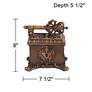 Segreto 7 1/2" Wide Copper Bronze Royal Key Decorative Box