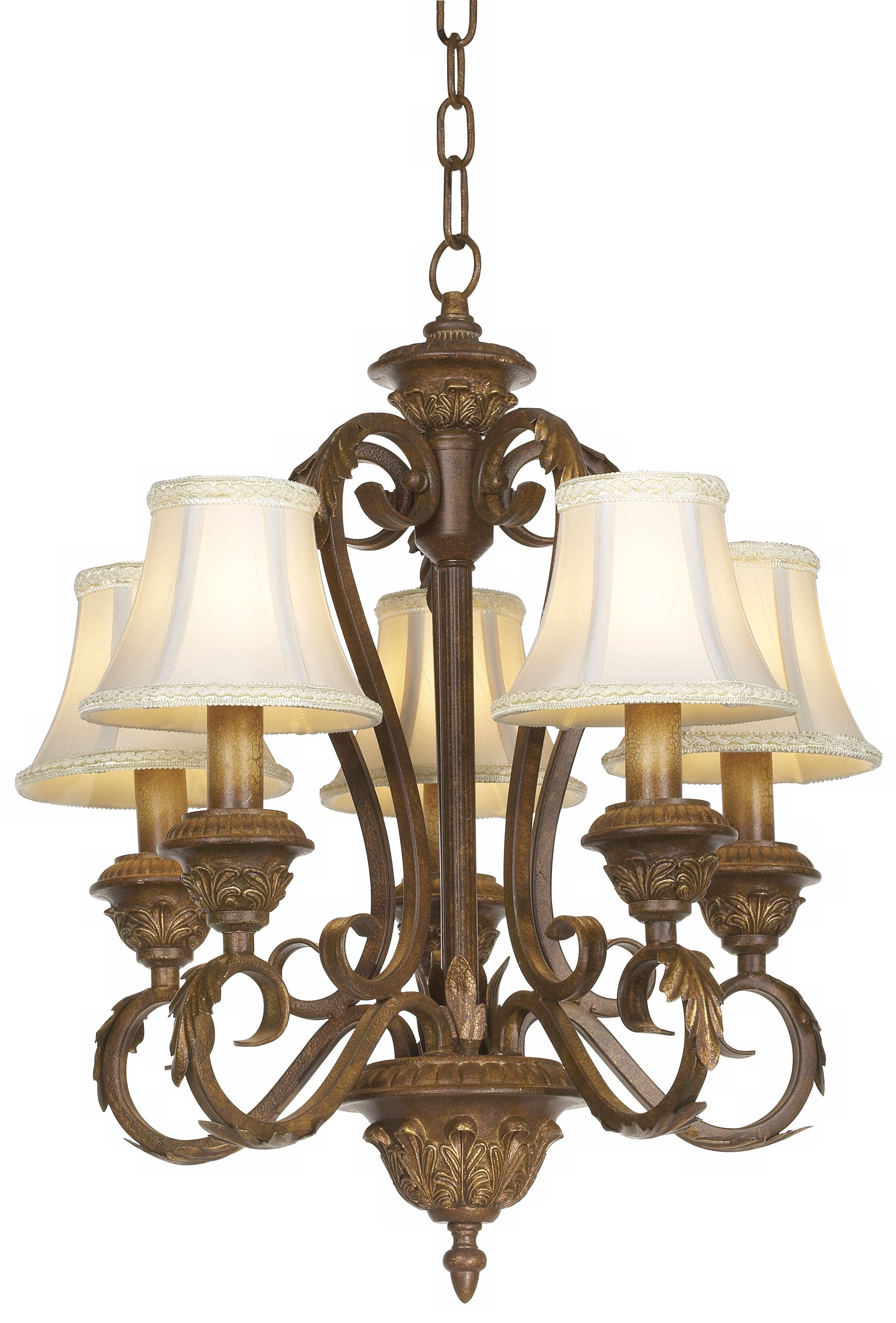 Seine Crackle Mini Five Light Chandelier