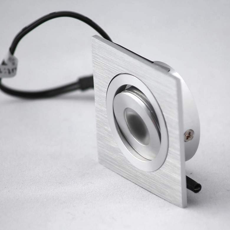 Image 2 Selbo 2 1/2"W Silver LED Recessed Mount Under Cabinet Light more views