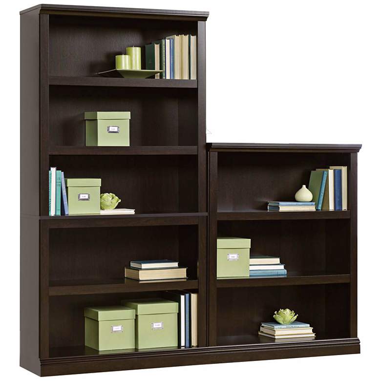 Image 2 Select 69 3/4" High 5-Shelf Split Bookcase more views