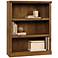 Select Rustic Oiled Oak 3-Shelf Bookcase