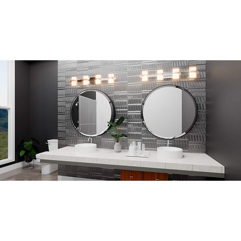 Image 6 Selena Integrated LED Polished Chrome Bath Light with CCT Switch more views