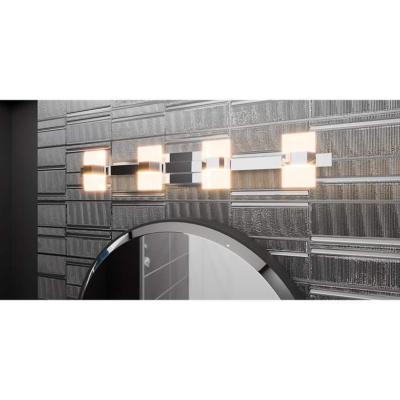 Image 7 Selena Integrated LED Polished Chrome Bath Light with CCT Switch more views