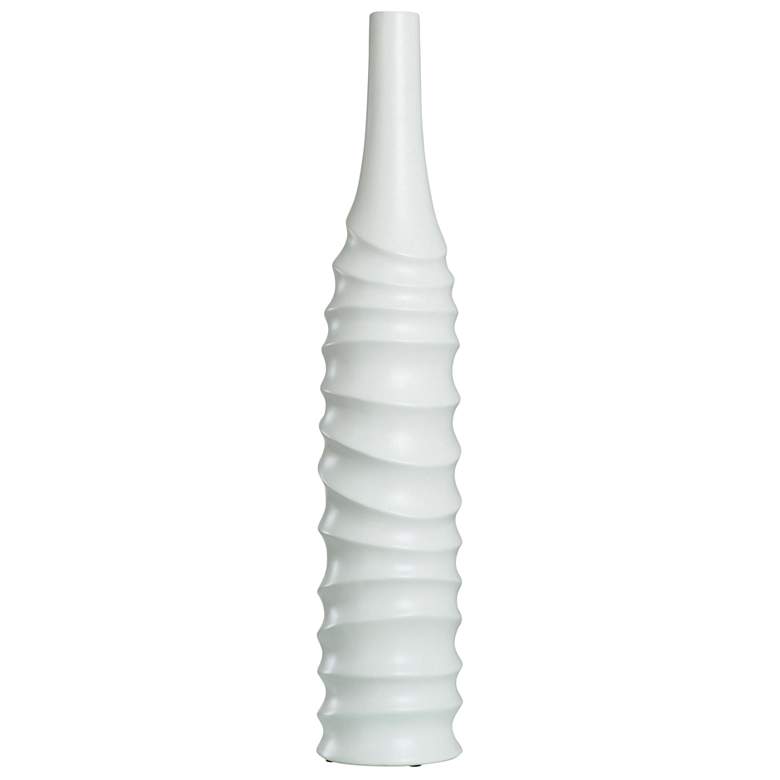 Image 1 Selena Large Matte White Ceramic Vase
