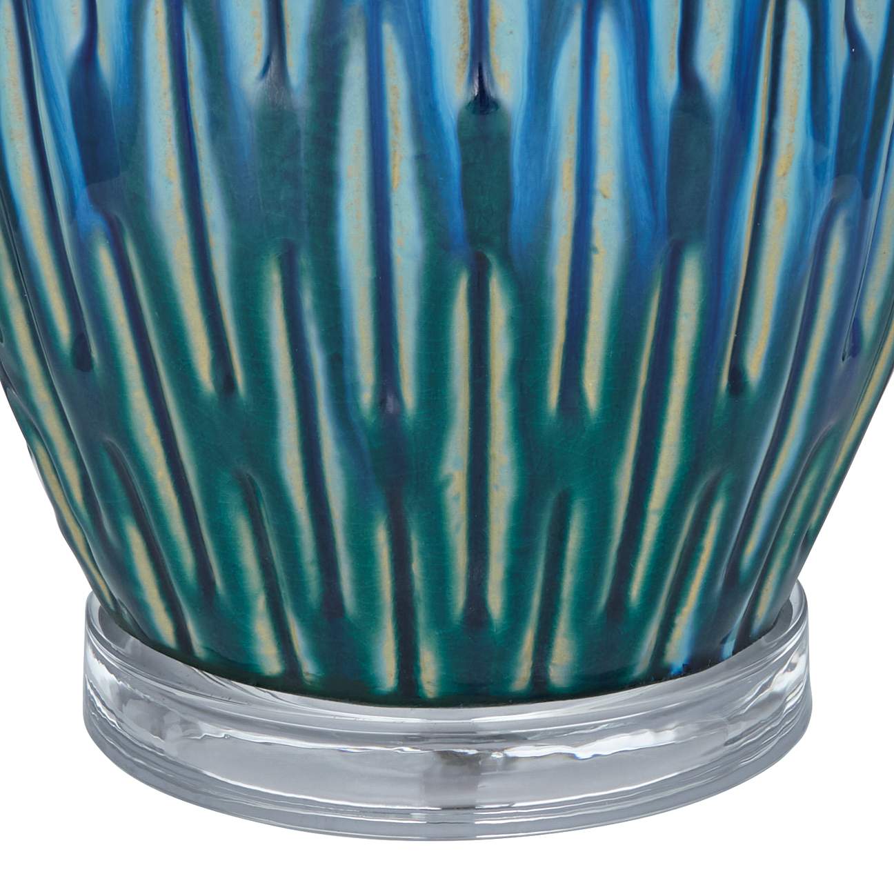 Selena Modern Blue Ceramic Table Lamp by 360 Lighting - #616Y1 | Lamps Plus