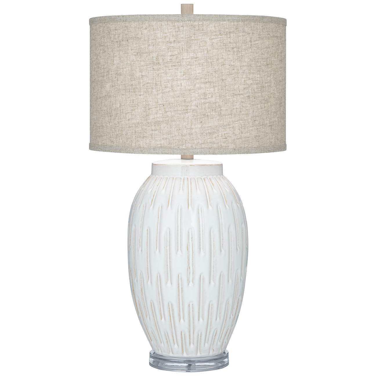 Selena Modern White Ceramic Table Lamp by 360 Lighting - #617Y1 | Lamps