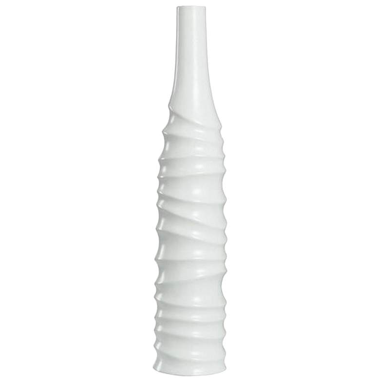 Image 1 Selena Small Matte White Ceramic Vase