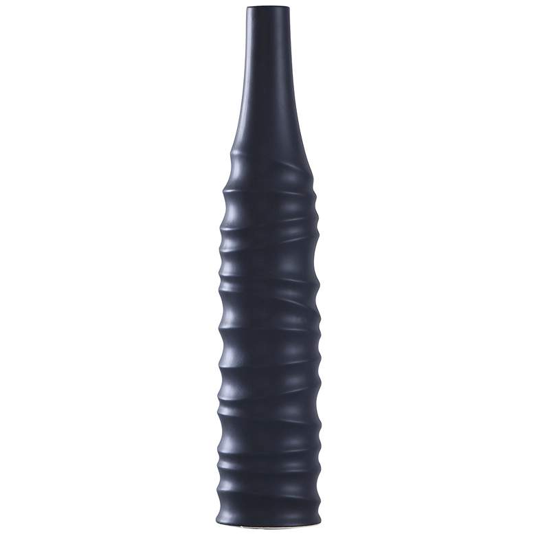 Image 1 Selena Vase - Large - Matte Black Finish on Ceramic