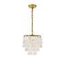 Thumbnail4 of Selene 10" Wide Brass and Cascading Shell Mini Pendant more views