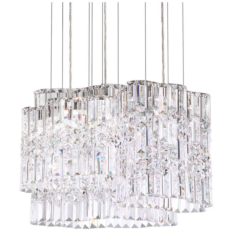 Image 1 Selene 13.5"H x 18"W 6-Light Crystal Pendant in Polished Stainles