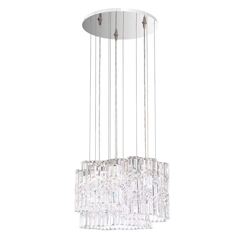 Image 3 Selene 13.5"H x 18"W 6-Light Crystal Pendant in Polished Stainles more views