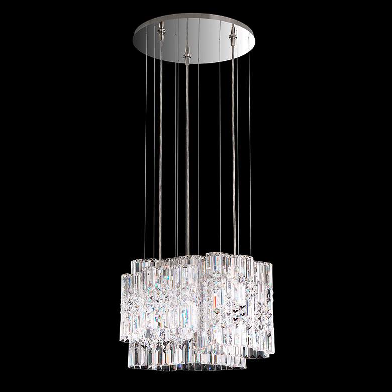 Image 4 Selene 13.5"H x 18"W 6-Light Crystal Pendant in Polished Stainles more views