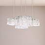 1_Selene 13.5"H x 37"W 8-Light Crystal Pendant in Polished Stainles