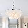 2_Selene 20" Wide Chrome Cascading Shell 4-Light Pendant