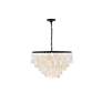 6_Selene 25 1/2" Wide Black Cascading Shell 6-Light Pendant more views