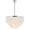Selene 25 1/2" Wide Chrome Cascading Shell 6-Light Pendant