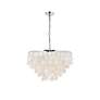 5_Selene 25 1/2" Wide Chrome Cascading Shell 6-Light Pendant more views