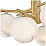4_Selene 30" Wide Lacquered Brass 9-Light Ceiling Light more views