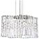 Selene 7.5"H x 14.5"W 2-Light Crystal Pendant in Polished Stainle