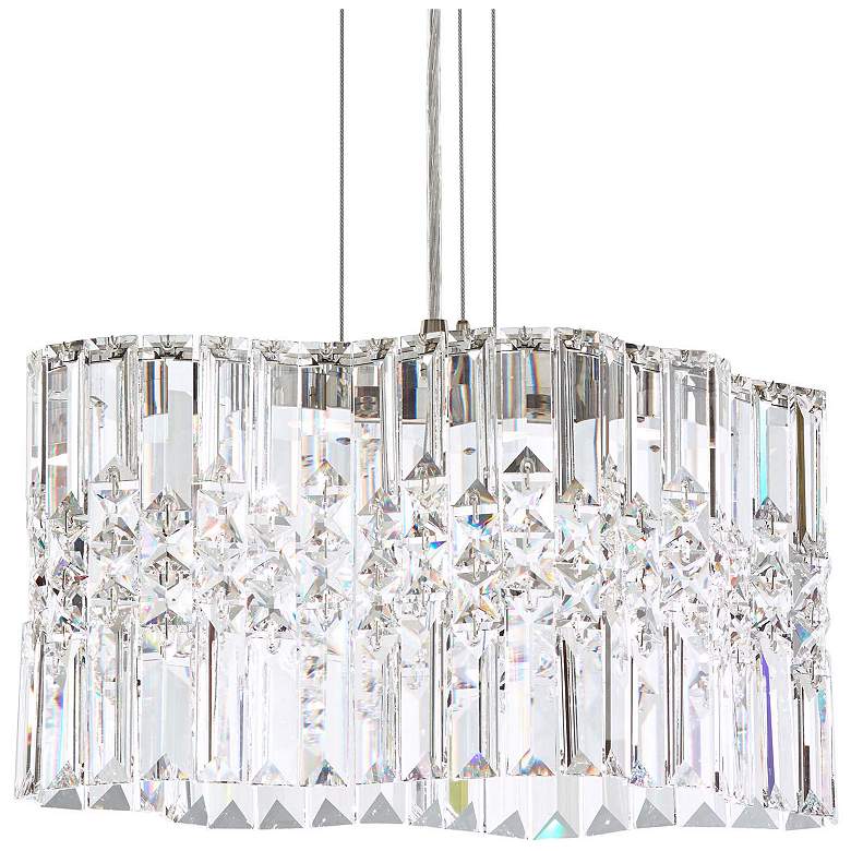 Image 1 Selene 7.5 inchH x 14.5 inchW 2-Light Crystal Pendant in Polished Stainle