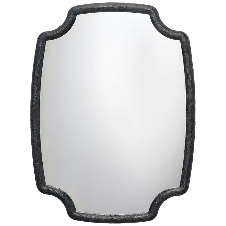 Image 2 Selene Textured Charcoal 36" x 48" Rectangular Wall Mirror