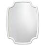 Selene Textured White 36" x 48" Rectangular Wall Mirror in scene